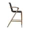Armen Living Nabila Outdoor Light Eucalyptus Wood and Charcoal Rope Counter and Bar Height Stool 840254333444 - alternate 3